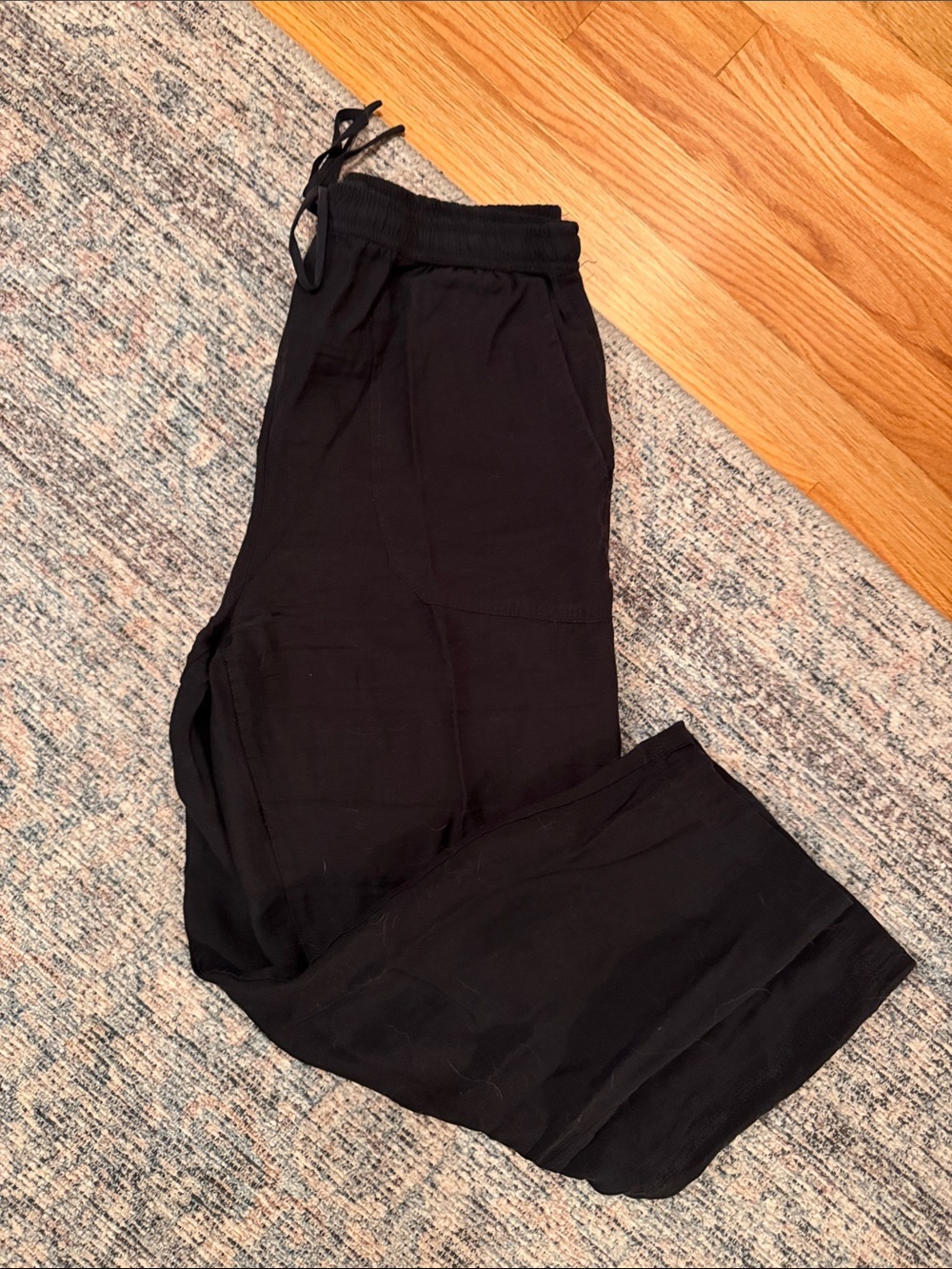Zara Men's Black Drawstring Jogger Pants